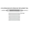 Alpine 6 pcs Stainless Steel Spring Bars with Spring Bar