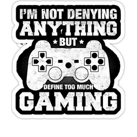eden tee Funny Video Games Gaming Design for Gamer Online Gaming- 4x3 Vinyl Stickers, Laptop Decal, Water Bottle Sticker (Set of 3)