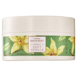 M. Asam BATH & BODY SOFT VANILLA Body Cream (300 ml) - Nourishing & Protective Effect Thanks to Panthenol, Vitamin E & B3, Body Lotion with Creamy Sweet Vanilla Fragrance, for All Skin Types, Vegan