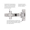 Hickory Hardware HH74722-14 - Inset Concealed Euro Cabinet Door Hinges