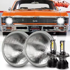 SHYRUNLT Pair 7 inch Round-LED-Head