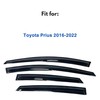IG Window Visor for Toyota Prius 2016-2022, Rain Guard Tape-On