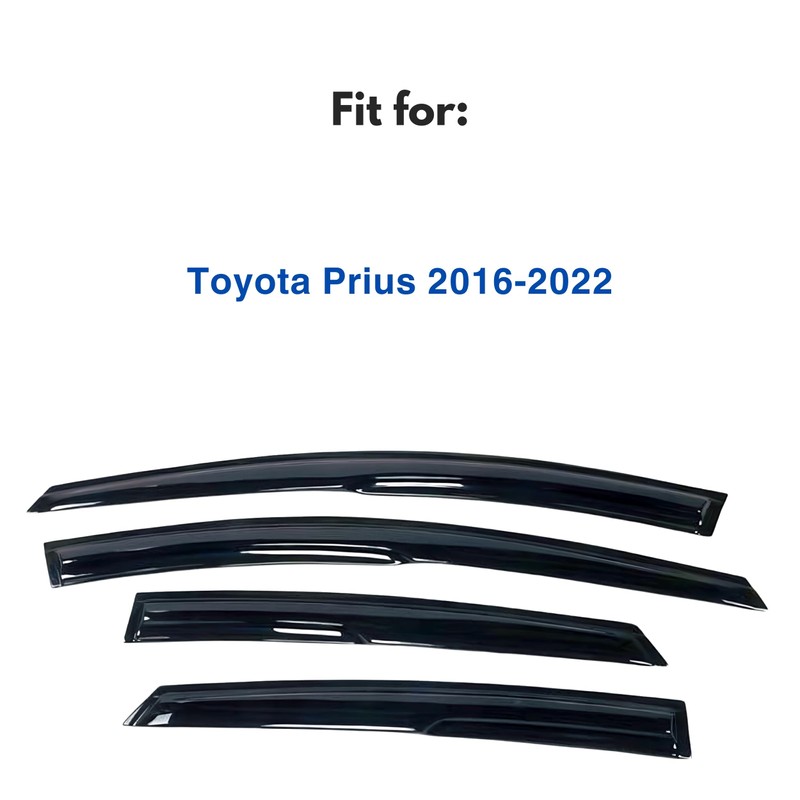 IG Window Visor for Toyota Prius 2016-2022, Rain Guard Tape-On