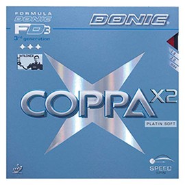 DONIC MAX AL053 Table Tennis Coppa X2 Soft Rubber Backing Red