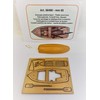 Miniature Model Rowing Boat Kit 36490 Plastic Hull and Wooden Deck, 65 mm Long
