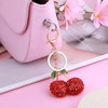 Apausvcm Rhinestone Cherry Keychain, Cherry Bag Charms Cute Purse Charms