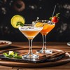 20 PCS Stainless Steel Cocktail Toothpicks, Cocktail Picks for Drinks,