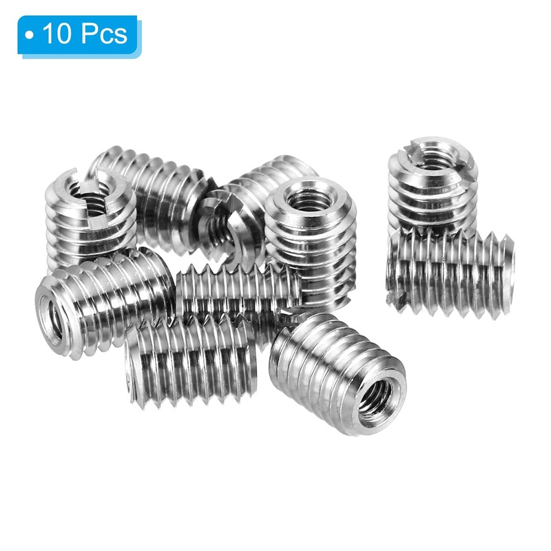 PATIKIL 10pcs M6*1 Male M3*0.5 Female Thread Adapter Sleeve Reducer