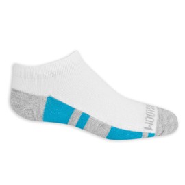 Fruit of the Loom Boys No Show Sock 10 Pair, White Multi, Large