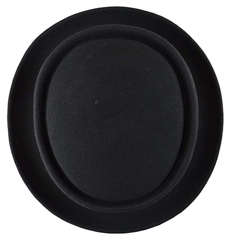 Mens Crushable Wool Felt Porkpie Fedora Hats (XL, HE34BLACK)