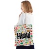 MYSOMY Hawaii Tote Bag - Medium, Multicolour - Unisex Adults
