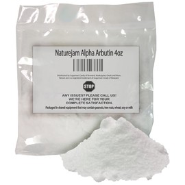 4 OUNCE Naturejam Alpha Arbutin Powder Pure Skin Whitener Brightener Dark Spot Corrector, Evens Out Skin Tone and Helps With Hyperpigmentation