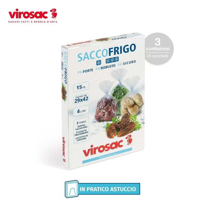 Virosac Preservation & Preservation Bags - Pack of 45