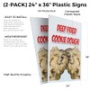 Deep Fried Cookie Dough (2-Pack) 24" x 36" Plastic Signs
