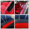 JUIVEEL 4Pcs Carbon Fiber Pattern Car Roof Edge Cover Decals