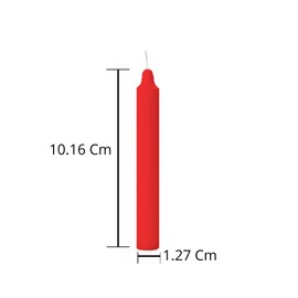 PROSPERRO LUMO by Parkash Candles Chime Candles/Stick Candle/Spell Candle Set of 40 | Ritual Spell Candle | Unscented (RED)