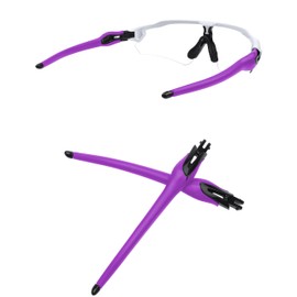 MYCOURAG Replacement Temples Arms Legs Compatible with Oakley Radar EV Path/Pitch/Advancer Sunglasses-Black - Purple