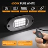Honalia Pure White Rock Lights for Trucks 12 Pods, 6000K
