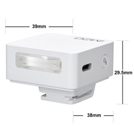 Godox IM20 Mini Camera Flash,3s Recycle Time,440 Full Power Flash Time Built in Lithium Battery for Fuji,for Canon,for Nikon,for Sony, for Olympus Camera (White)