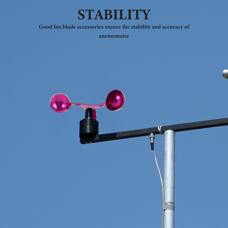 FUNOMOCYA Wind Anemometer Cup Wind Direction Indicator Cup Aluminum Alloy