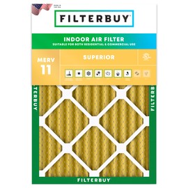 Filterbuy 18x20x2 Air Filter MERV 11 Allergen Defense (1-Pack), Pleated HVAC AC Furnace Air Filters Replacement (Actual Size: 17.50 x 19.50 x 1.75 Inches)