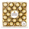 Ferrero Rocher, 24 Count, Premium Milk Chocolate Hazelnut, Valentine’s Gift