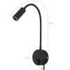 Agese Wall Mounted Reading Light Sconces Lamp LED 3W Warm