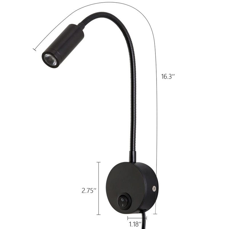 Agese Wall Mounted Reading Light Sconces Lamp LED 3W Warm