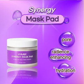 HYAAH Synergy Mask Pad – Soothing & Hydrating Toner Pads with Sea Kelp Extract, Calming Facial Cotton Pads for Sensitive Skin, Korean Skincare