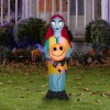 Gemmy Nightmare Before Christmas 3.5ft LED Jack Skellington Sally w/