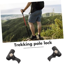 OHPHCALL Hiking Cane External Fastener Clip Trekking Pole Accessory for Easy Installation Lightweight Replacement for Outdoor Activities
