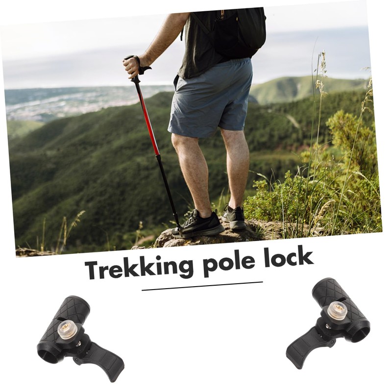 OHPHCALL Hiking Cane External Fastener Clip Trekking Pole Accessory for