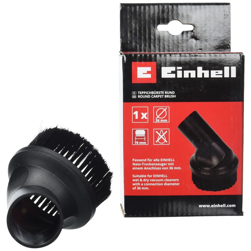 Original Einhell Teppichdüse rund für Nass-Trockensauger (passend für Nass-Trockensauger mit