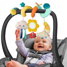 MONSTIME Car Seat Toys Newborn Toys, Stroller Toys Baby Toys 0-3 Months Developmental Infant Toys 0-6 Months for Carseat Stroller Crib, Baby Toys for 0 3 6 9 12 Babies Boys Girls
