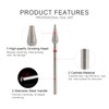 Rolabling Pointed Cone Shaped Nail Drill Bit Nail Polish Gel