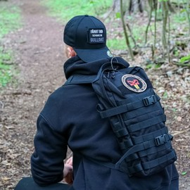 Café Viereck ® Punisher Patch with Germany Flag Embroidered with Velcro 10 cm Diameter