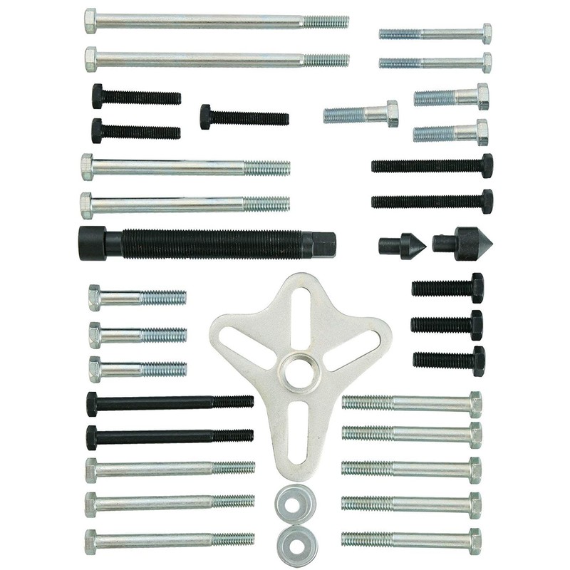 DASBET 46PCS Harmonic Balancer Puller Set, Steering Wheel Puller Kit