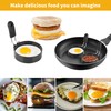 YKUKIZEE 6 Pack Egg Rings for Frying 3.5 Inch, Round