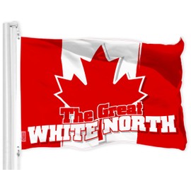 G128 Canada Canadian The Great White North Flag | 3x5 Ft | LiteWeave Pro Series Printed 150D Polyester | Indoor/Outdoor, Vibrant Colors, Brass Grommets, Thicker and More Durable Than 100D Polyester