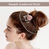 14 diademas elásticas circulares completas, de plástico, flexibles, con peine