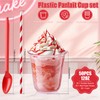 50 Set Root Beer Float Cups with Red Plastic Soda