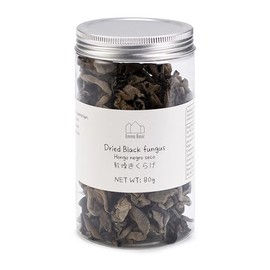 Emma Basic Dried Black Fungus Mushroom 80g | Dry Black Fungus Mushroom Whole