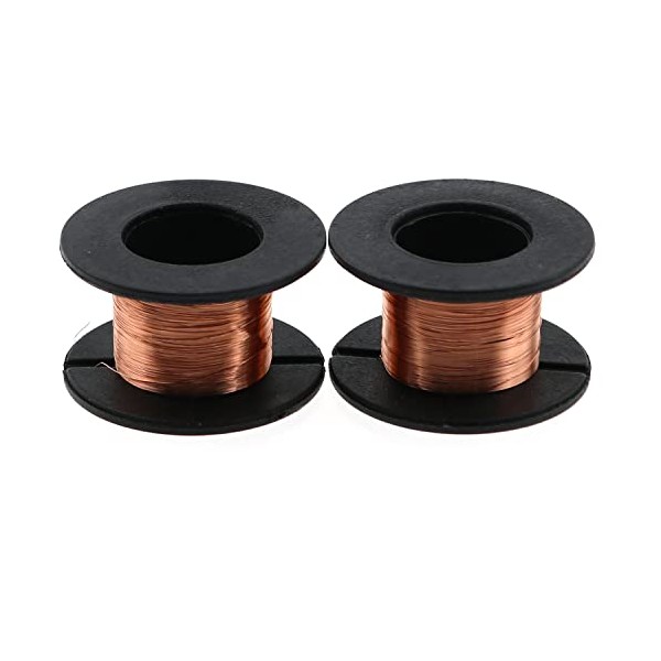 Magnet Wire LUORNG 2pcs Copper Wire Magnet Winding Wire 0.1mm