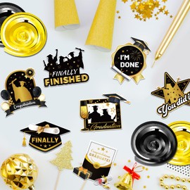 Congrats Grade Hanging Swirls Decorations, 57 Pieces Graduation Hanging Swirls for Congrats Grad Decorations & Graduation Party Decorations