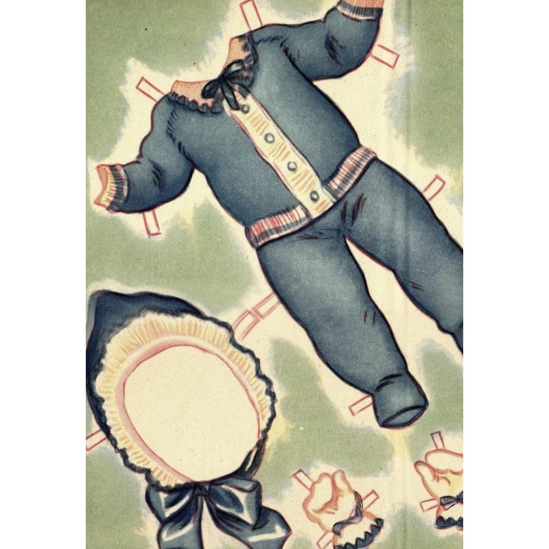 VINAGE 1930s WEE WEE BABY PAPER DOLL UNCUT HD LASER