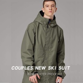 YEEFINE Women's Ski Suit One Piece Snowsuits Jumpsuits Winter Snowboard Suits Waterproof Ski Jacket and Pants Outdoor Overalls(AG, S)