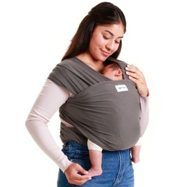 Sleepy Wrap Baby Carrier 3-16 kg Elastic Sling Dark Grey