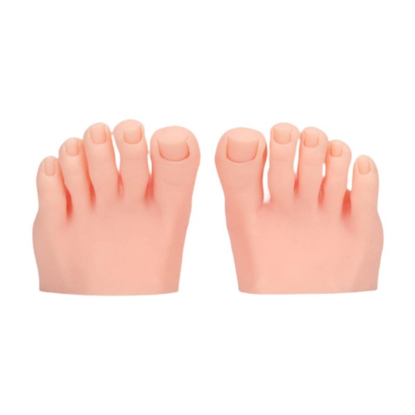 predolo Practice Fake Foot Model for Nails Tips Multifunctional Soft