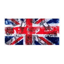 NICKSTON 6pcs UK London Scarves Multi Functional Microfiber Seamless Protective Dust Wind Insect Covering Elastic Print Neck Gaiter Bandana Breathable Balaclava Hunting Fishing Biking N113