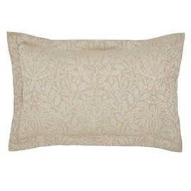 PURE ACORN JACQUARD PILLOWCASE OXFORD LINEN